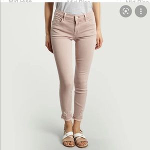 JBRAND Capri Mid Rise Dusty Rose NWOT sz 26